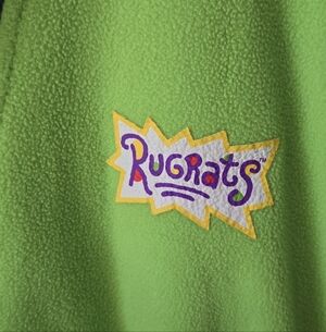 Rugrats Stu Pickles Fleece Robe Green CultureFly L-XXXL Nickelodeon 90s Nick